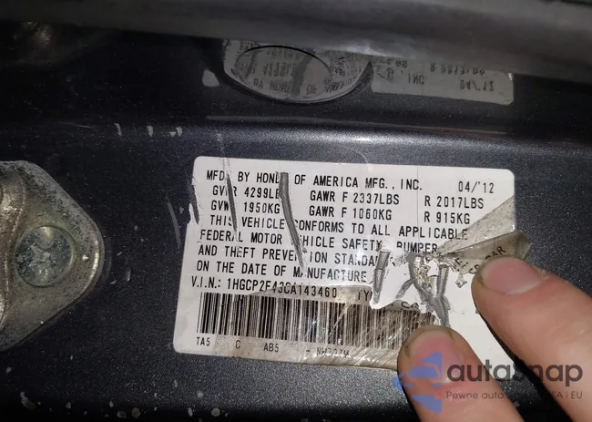 1HGCP2F43CA143460: 44225808