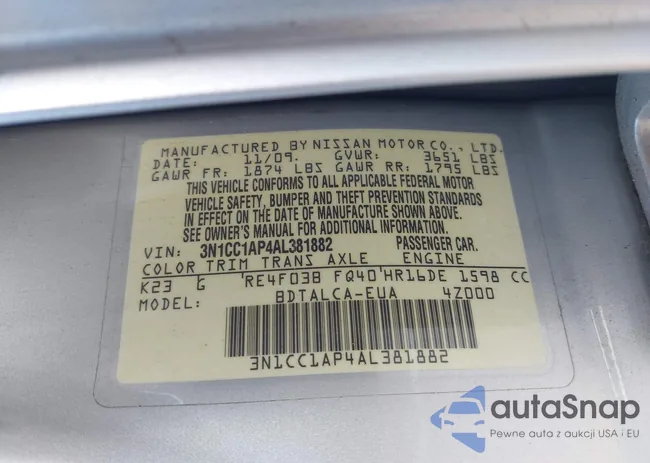 3N1CC1AP4AL381882: 44225847