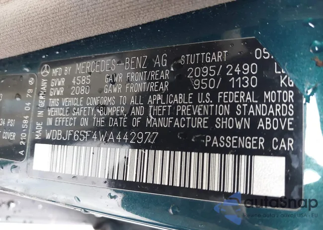 WDBJF65F4WA442977: 44225883