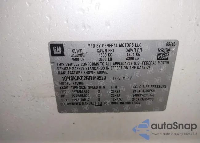 1GNSKJKC2GR169529: 44225146