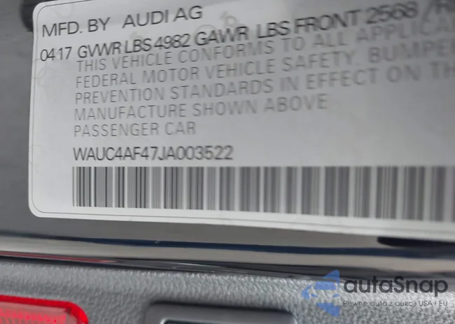 WAUC4AF47JA003522: 44225207