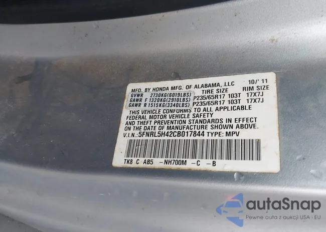 5FNRL5H42CB017844: 44225265