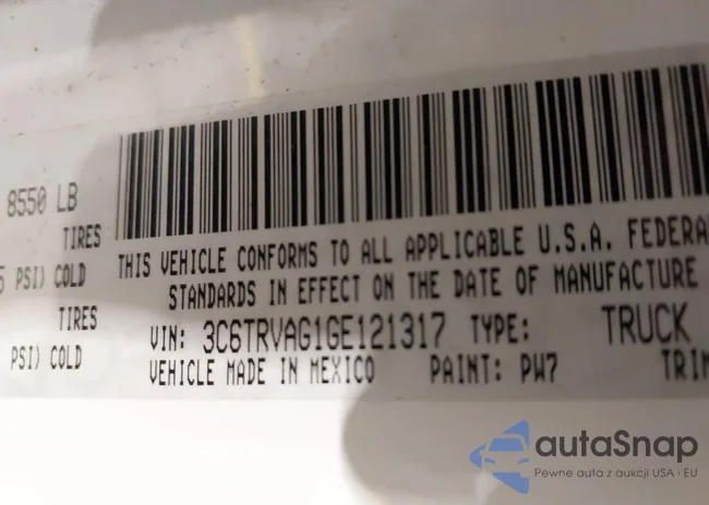 3C6TRVAG1GE121317: 44225282