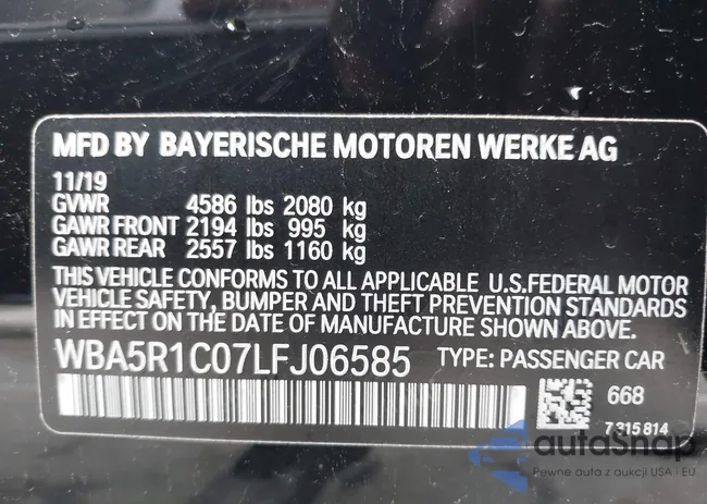 WBA5R1C07LFJ06585: 44226398