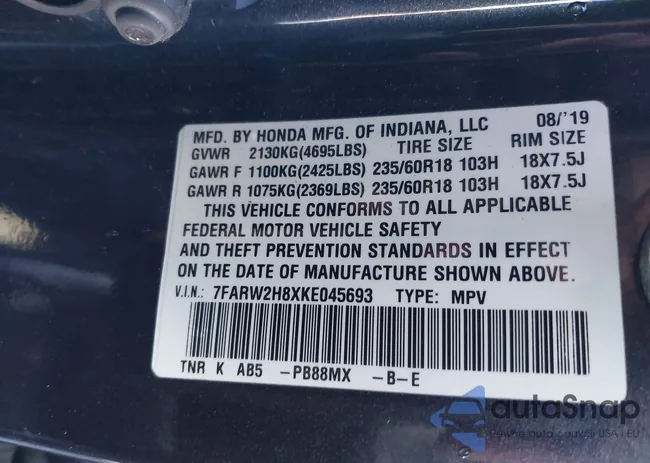 7FARW2H8XKE045693: 44226561