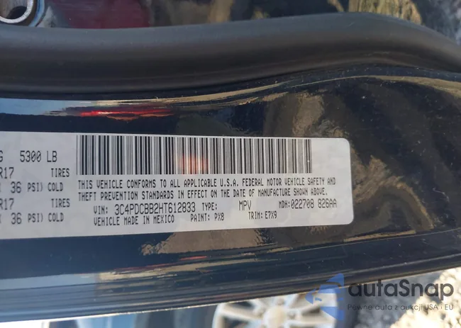 3C4PDCBB2HT612833: 44226602