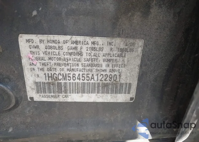 1HGCM56455A122901: 44226624