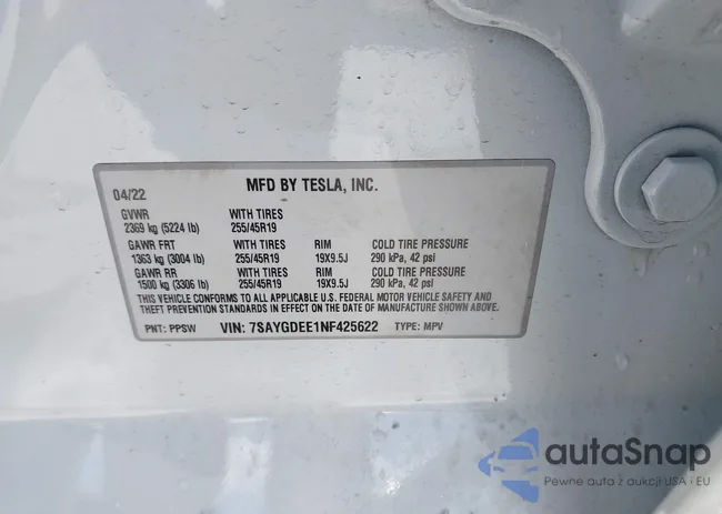 7SAYGDEE1NF425622: 44226675