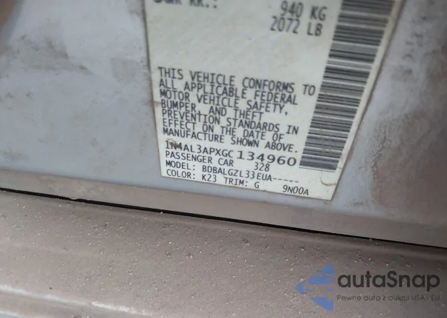 1N4AL3APXGC134960: 44226748