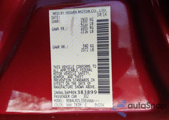 1N4AL3AP4EN383899: 44226845