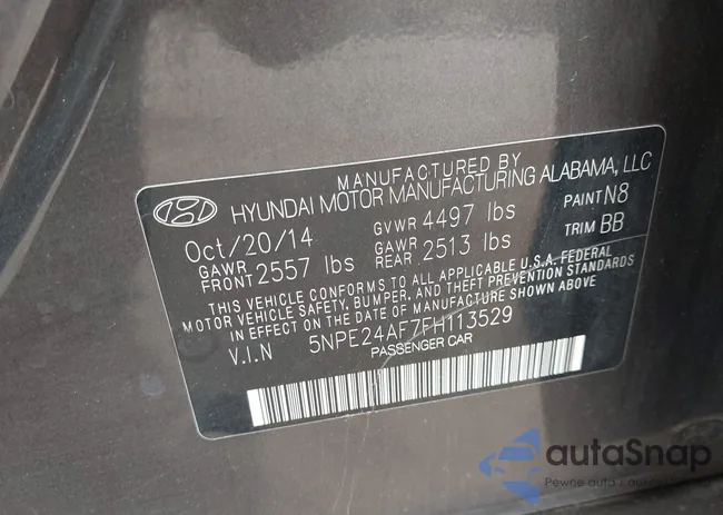 5NPE24AF7FH113529: 44226932