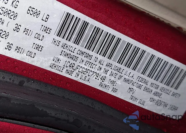 1C4RJFCG2FC779148: 44226949