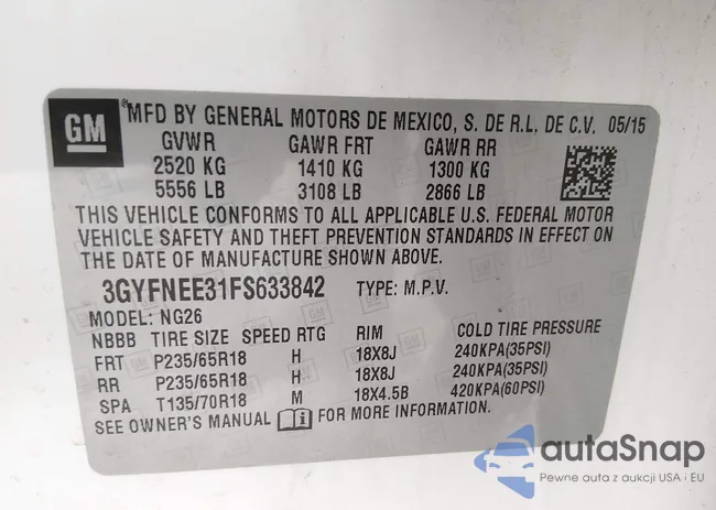 3GYFNEE31FS633842: 44226034