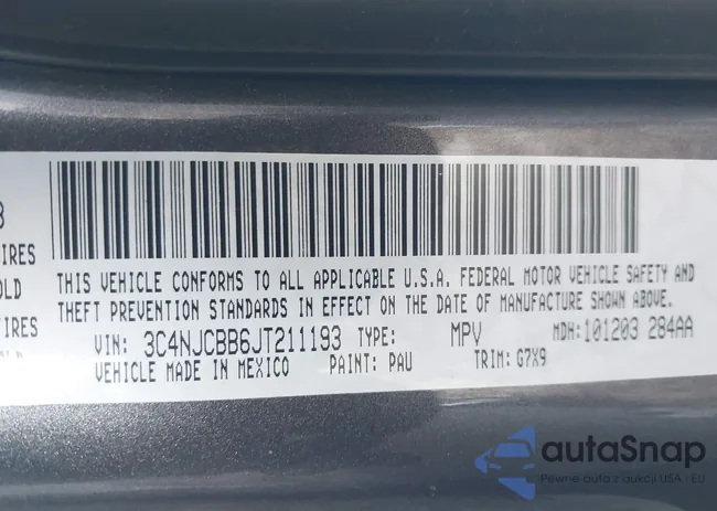 3C4NJCBB6JT211193: 44226132