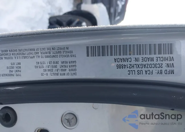 2C3CDZAGXLH214886: 44226142