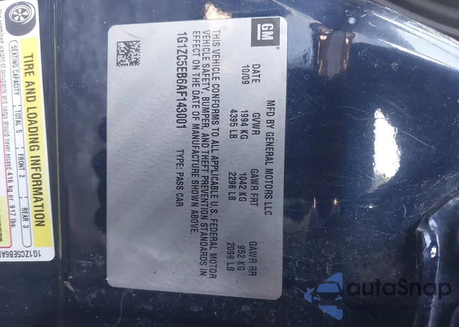 1G1ZC5EB6AF143001: 44226269