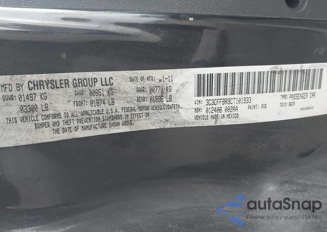 3C3CFFBR9CT101933: 44227454