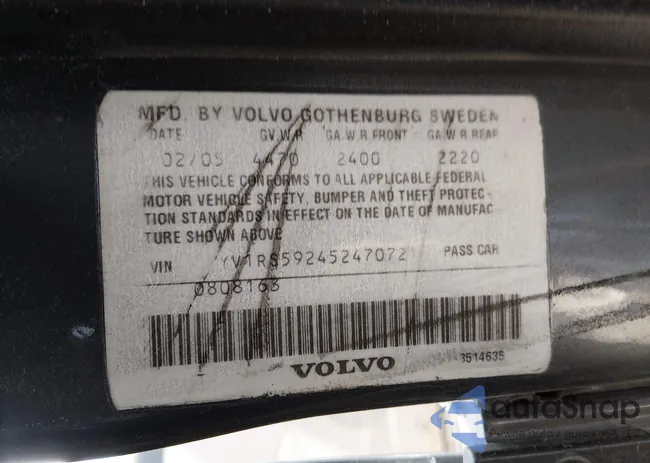 YV1RS592452470721: 44227486