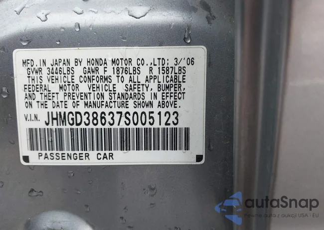 JHMGD38637S005123: 44227553