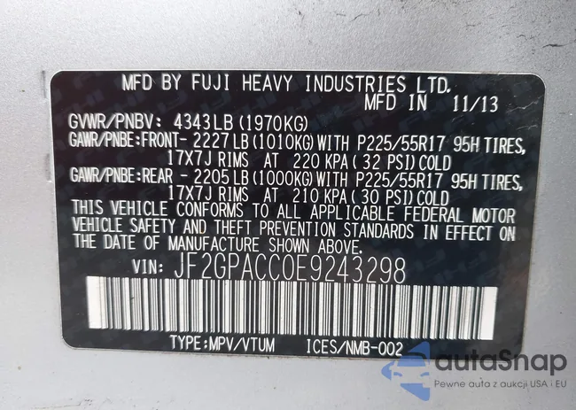 JF2GPACC0E9243298: 44227636