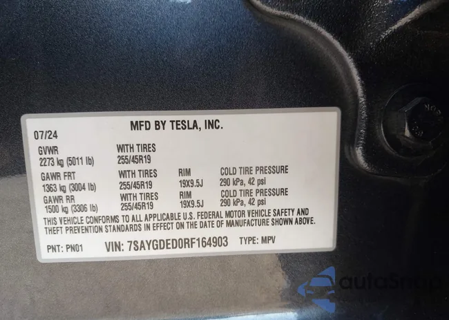 7SAYGDED0RF164903: 44227662