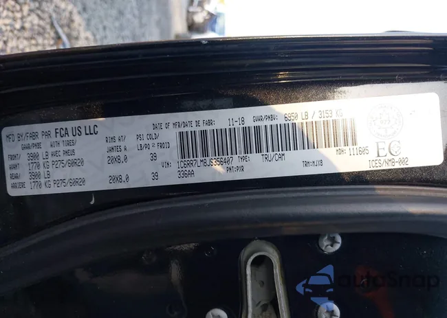 1C6RR7LM8JS356407: 44227735