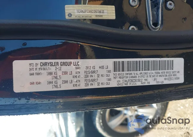 1C4NJPCB6CD615612: 44227765