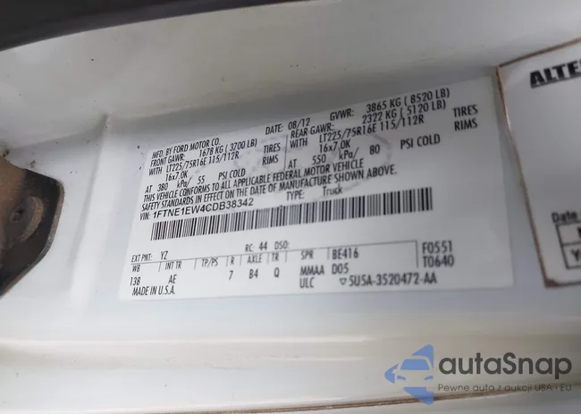 1FTNE1EW4CDB38342: 44227843