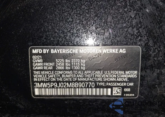 3MW5P9J02M8B90770: 44227854