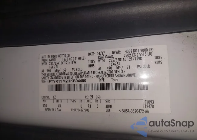 1FTYR1YM2HKB04480: 44227930