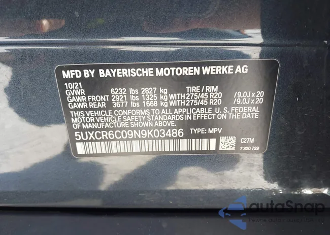 5UXCR6C09N9K03486: 44226958