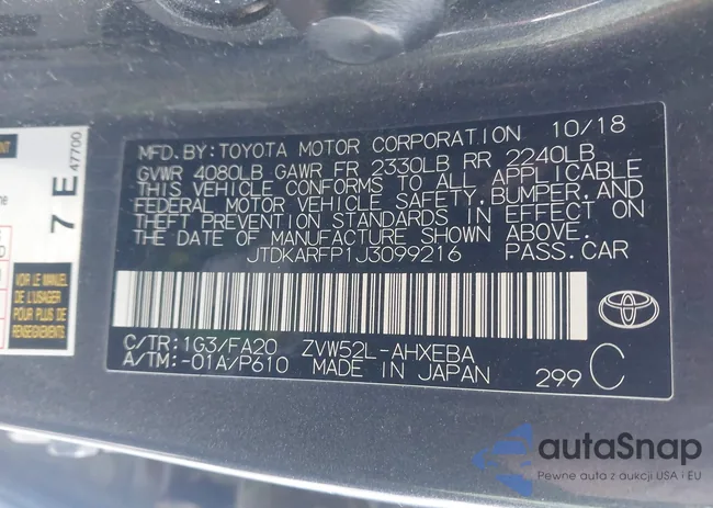 JTDKARFP1J3099216: 44226957