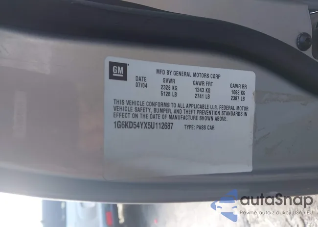 1G6KD54YX5U112687: 44226963