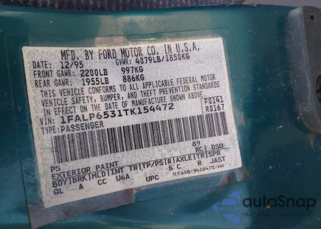 1FALP6531TK154472: 44227043