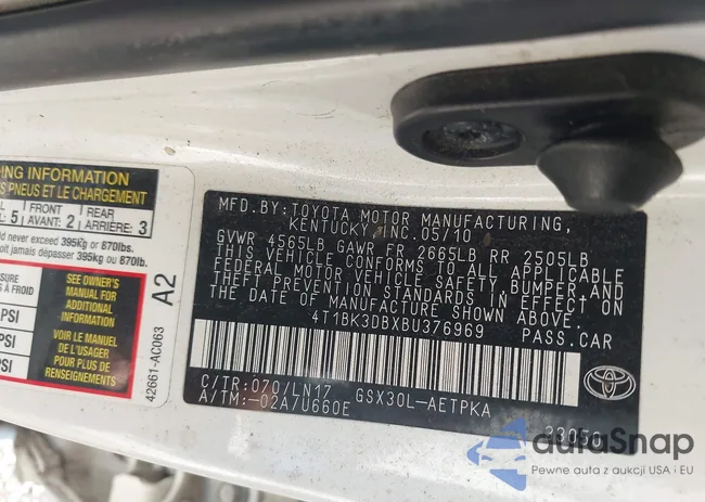 4T1BK3DBXBU376969: 44227044