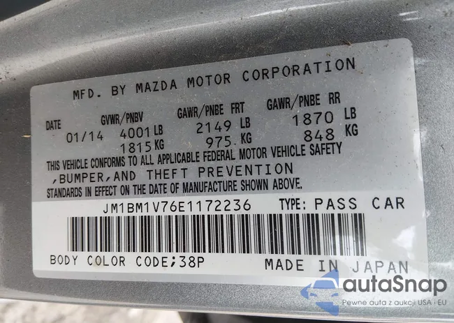 JM1BM1V76E1172236: 44227143