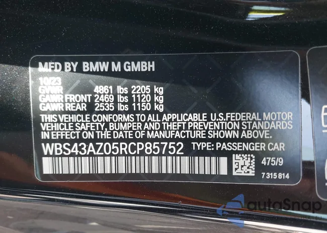 WBS43AZ05RCP85752: 44227242