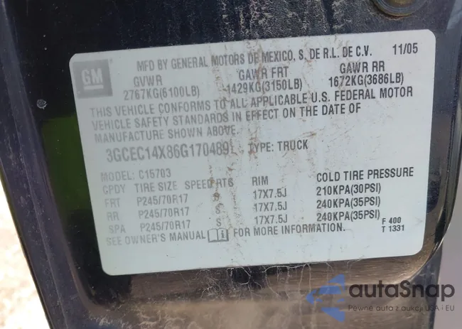 3GCEC14X86G170489: 44227249