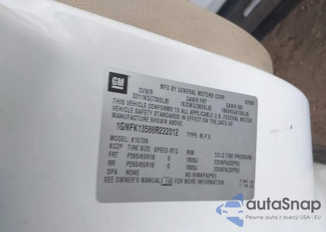 1GNFK13588R222012: 44228361