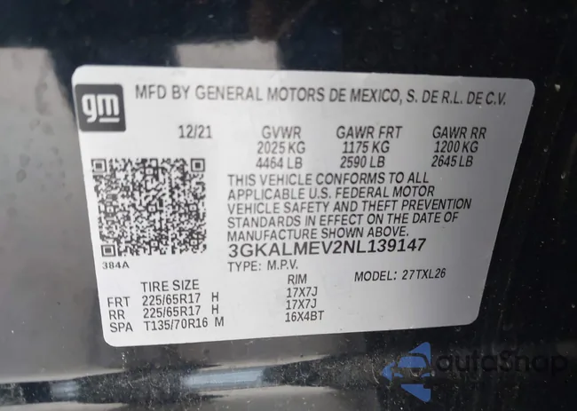 3GKALMEV2NL139147: 44228373