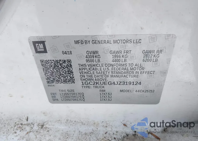 1GC2KUEG4JZ319124: 44228477