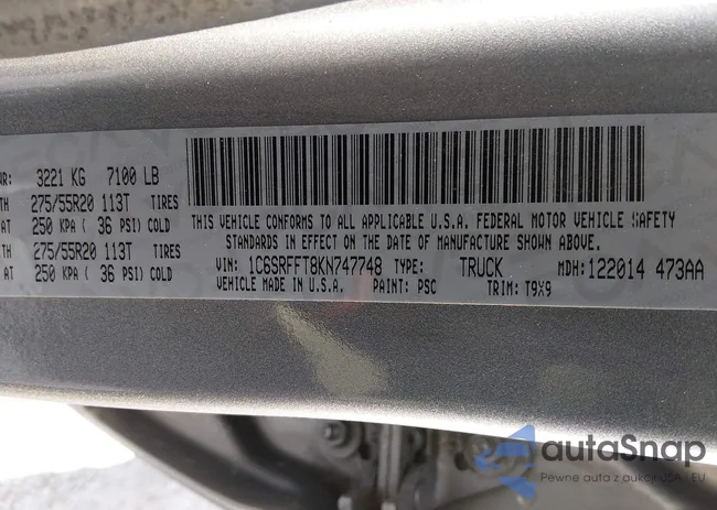 1C6SRFFT8KN747748: 44228608