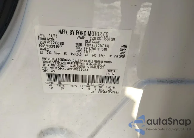 2FMDK4JC2DBE35954: 44228702