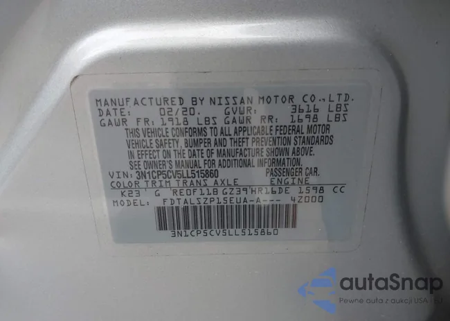 3N1CP5CV5LL515860: 44228857