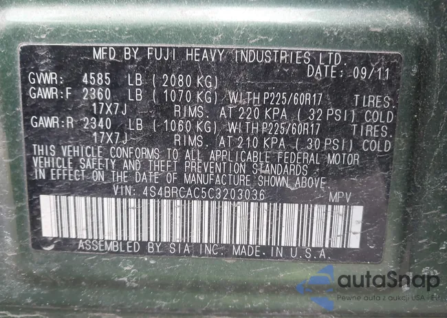 4S4BRCAC5C3203036: 44228869