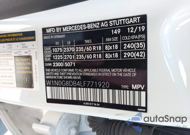 W1N0G8DB4LF771920: 44227982