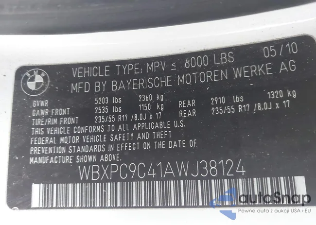 WBXPC9C41AWJ38124: 44228166