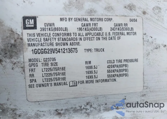 1GCGG29V541213675: 44228244