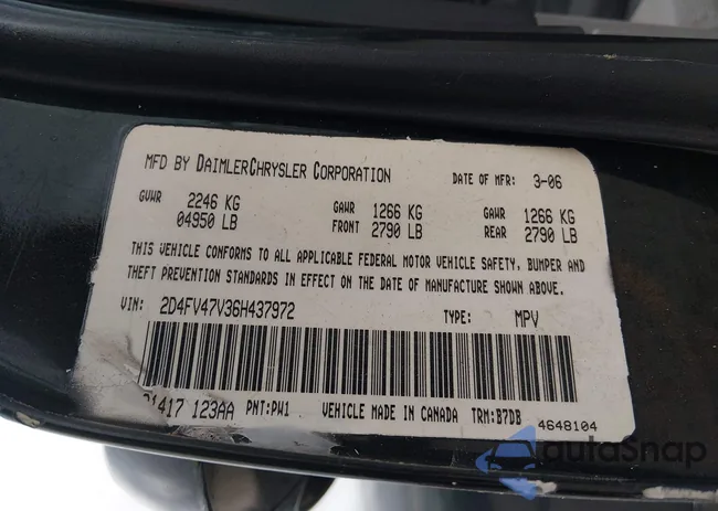 2D4FV47V36H437972: 44228321