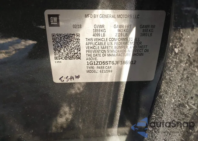 1G1ZD5ST6JF186912: 44229334